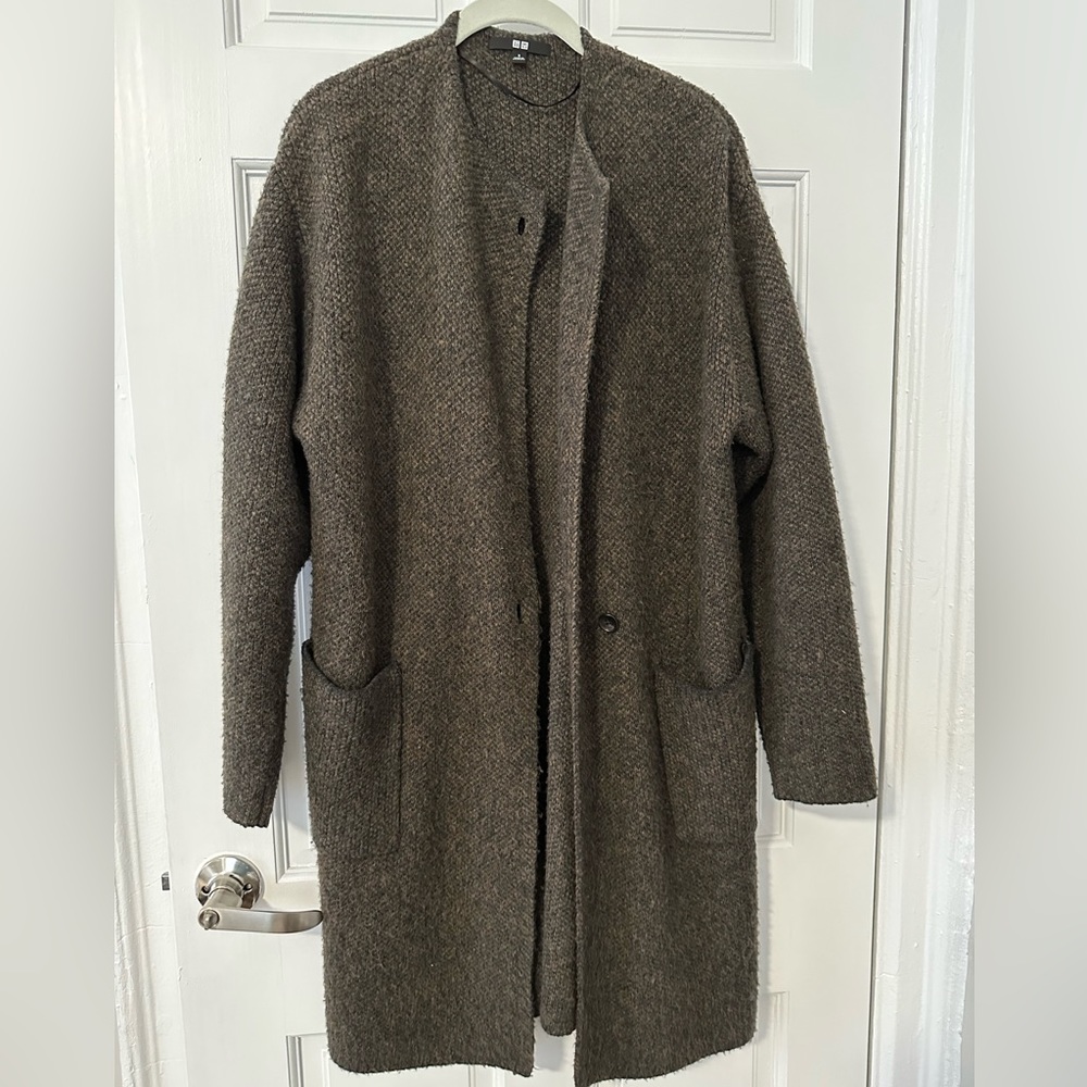 Womens Long Wool Sweater - Size Small